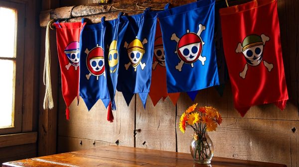 10 idées de décorations avec les drapeaux One Piece